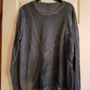 Johnny Was Pete & Greta Gray Silk Contrast Tee S